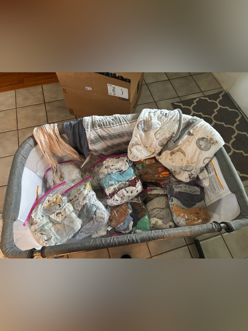 Bundle of baby boy clothes